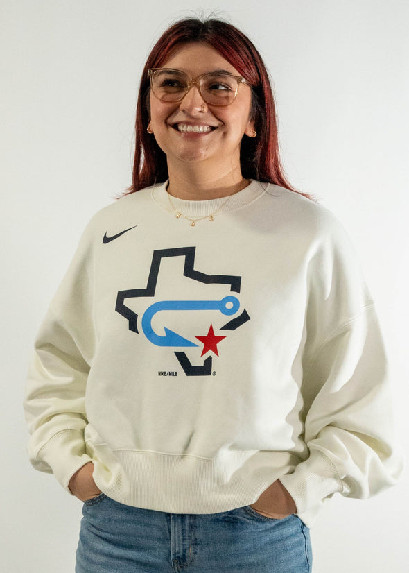 Nike - Women's - Fleece Crew Phoenix White