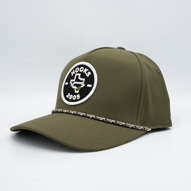 OC Sports - Performance - Hat Rope Established Patch Olive