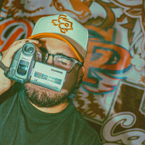 New Era - 9forty A Frame - Fashion Collection - Orange / Cream Road Cap