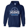 Fleece Hood Primary Logo - Navy