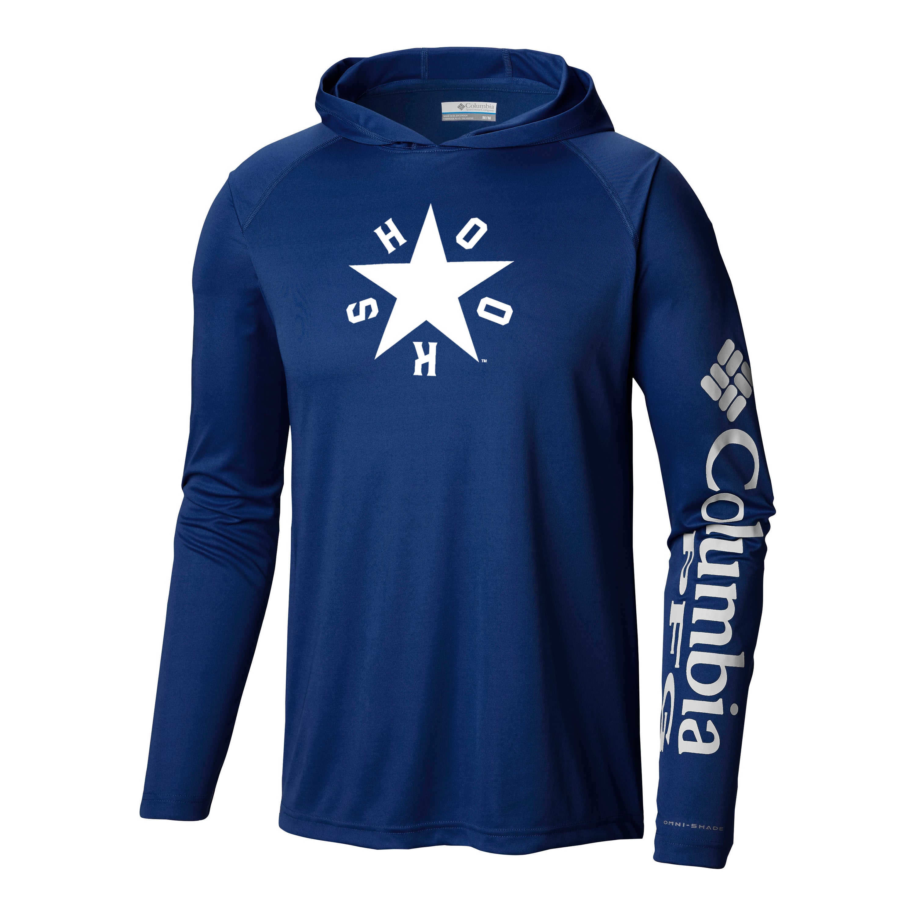 chomploy Columbia Sportswear - Long Sleeve Terminal Hood - Navy