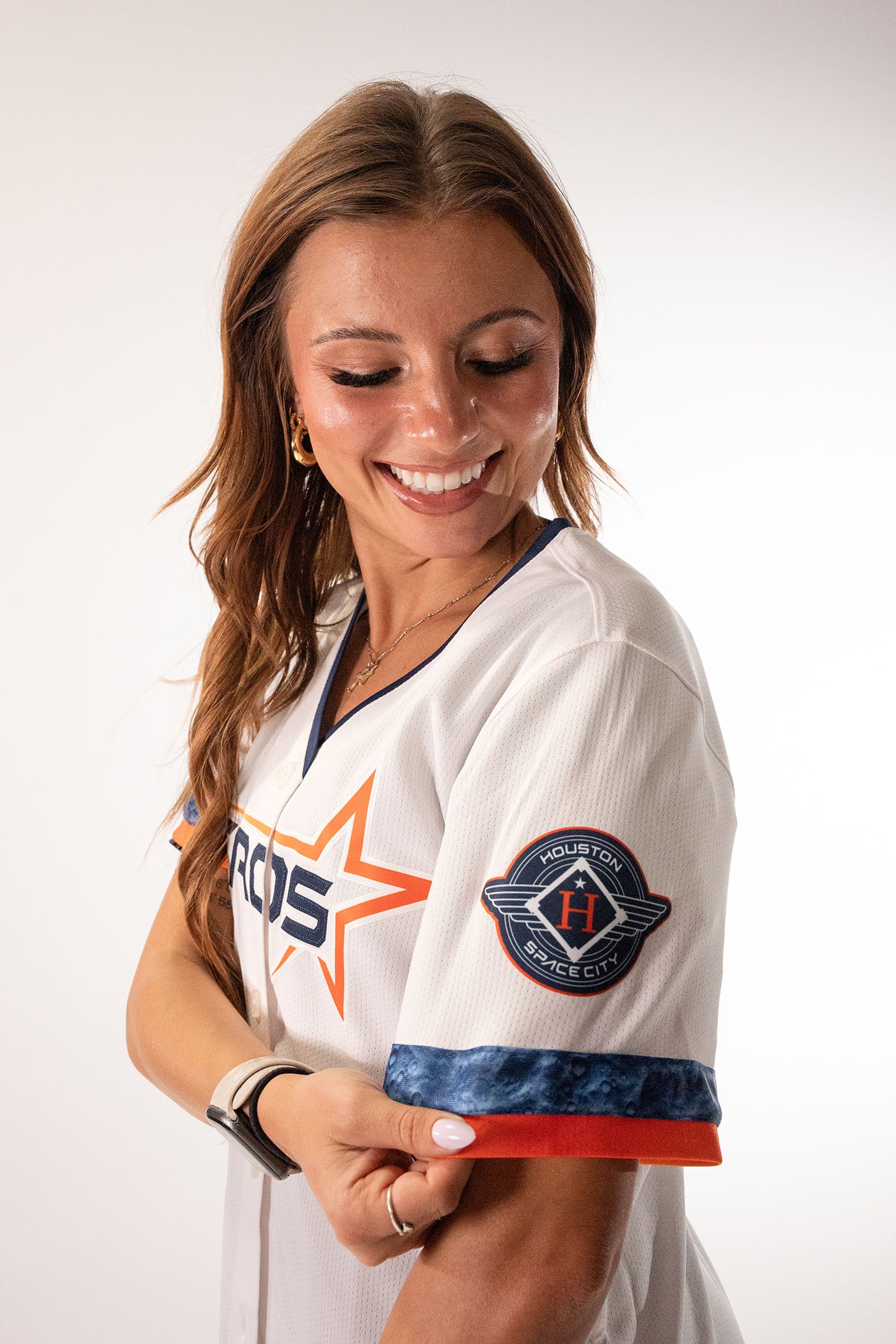 Nike Women's Houston Astros City Connect Blank Limited Vapor Jersey, XL, White Nike Women's Houston Astros City Connect Blank Limited Vapor Jersey, XL, White