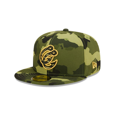 Men's New Era Camo San Francisco Giants 2022 Armed Forces Day On-Field Low Profile 59FIFTY