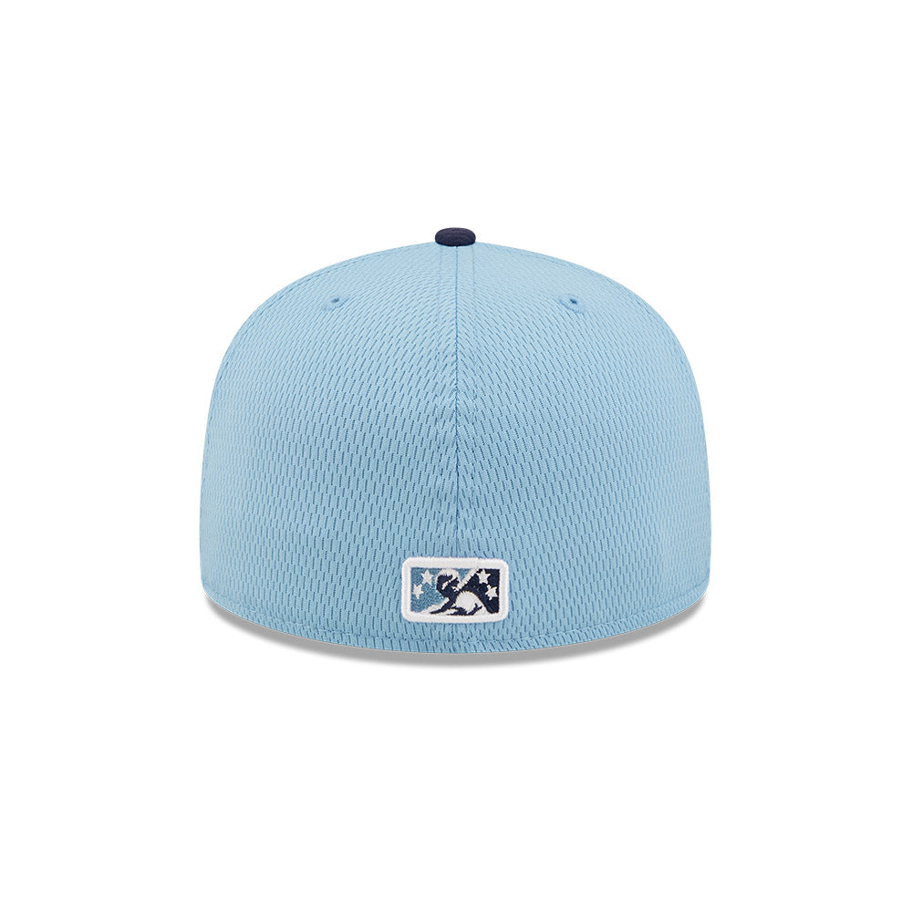 Tampa Bay Rays Hat New Era 59Fifty Fitted Size 7-1/8 Baseball Powder Blue  Cap