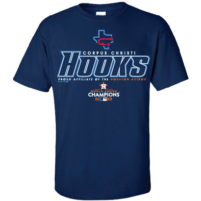 Liquid Blue T-Shirt  Houston Astros World Series Champions V Tie